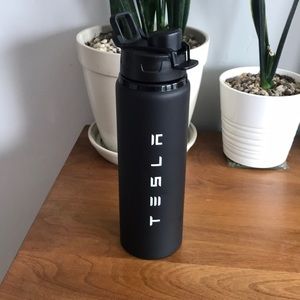 Tesla water bottle. Never been used.